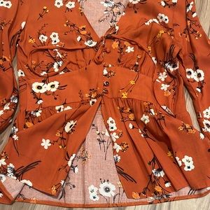 Miss Selfridge Floral Embellished Top